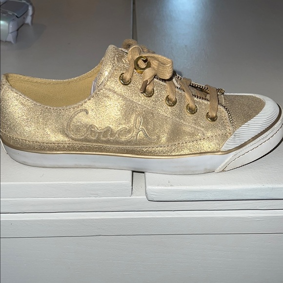 Coach Gold Women's Sneakers - Picture 3 of 12